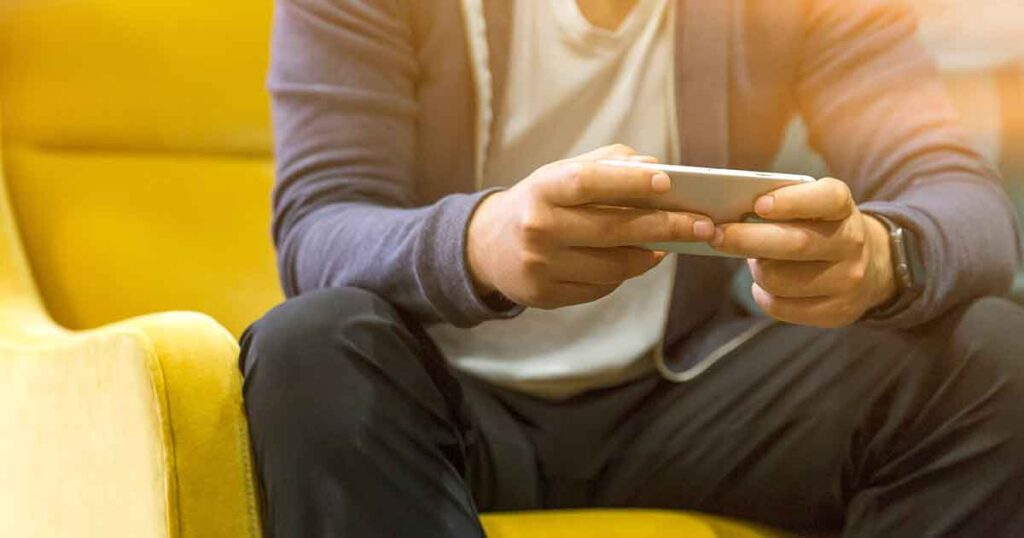 a follower creating user generated content on their phone
