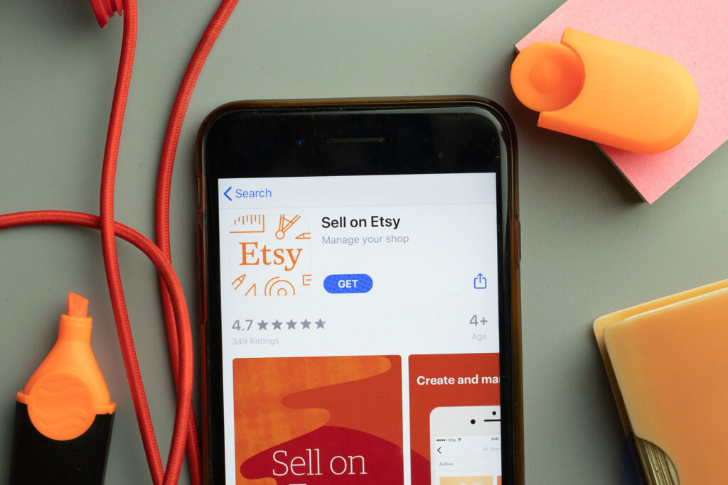 making notes about seo on etsy
