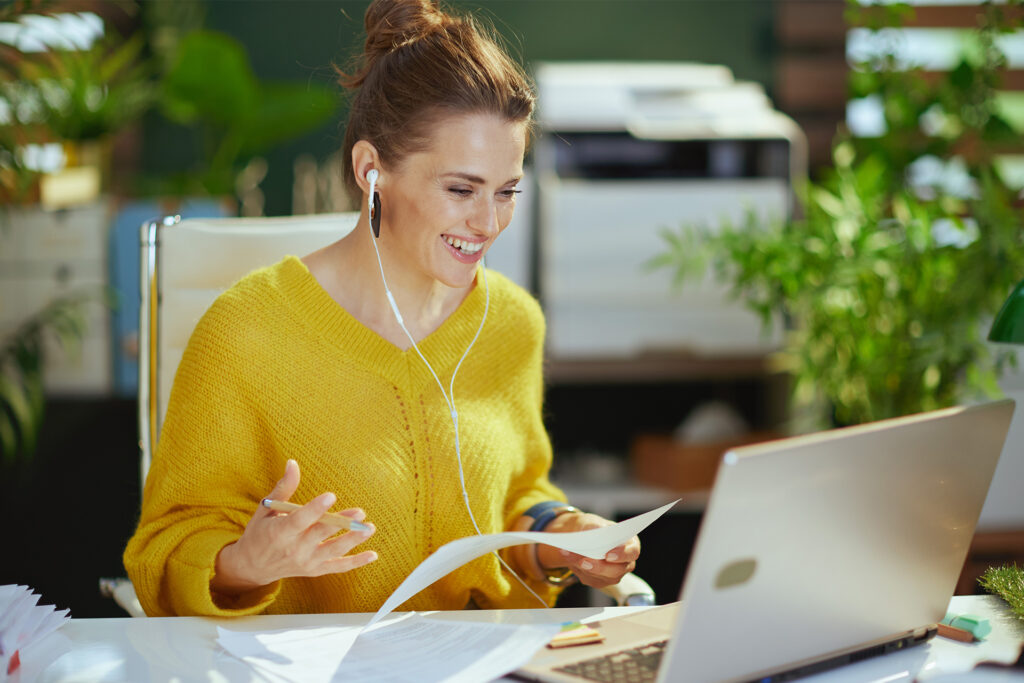 business owner discussing sustainable web design
