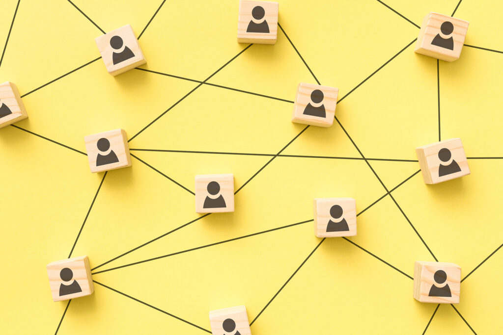 networks between user icons