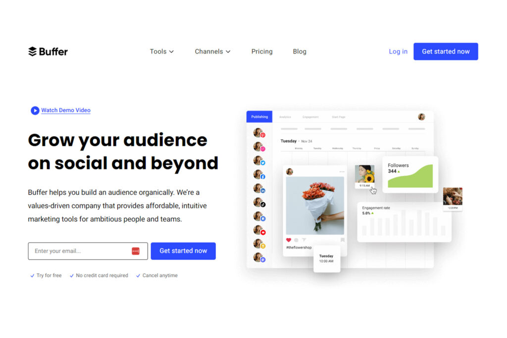 Buffer homepage