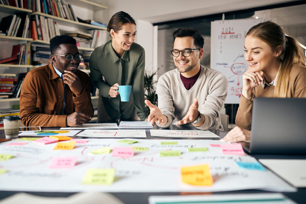 a digital marketing agency discussing backlink strategy