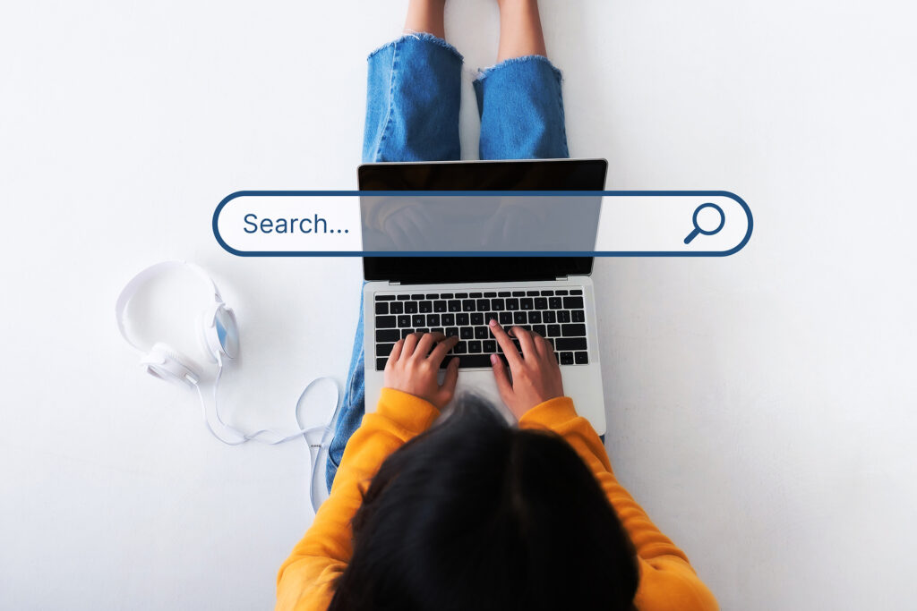a marketer exploring seo content types