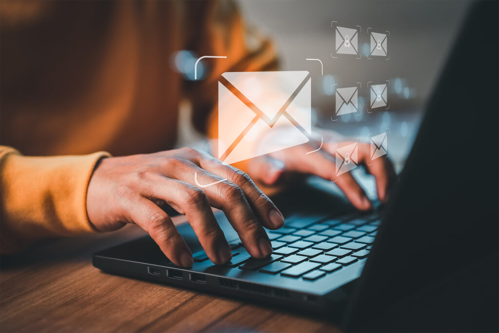 a webmaster emailing as part of a link acquisition strategy