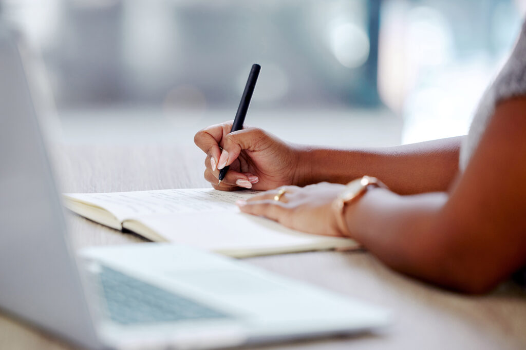 a content writer working on how to scale a company