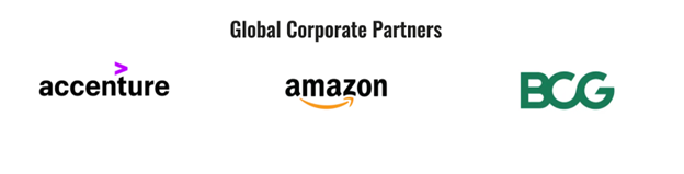 a screenshot of Save The Children's global corporate partners from their website