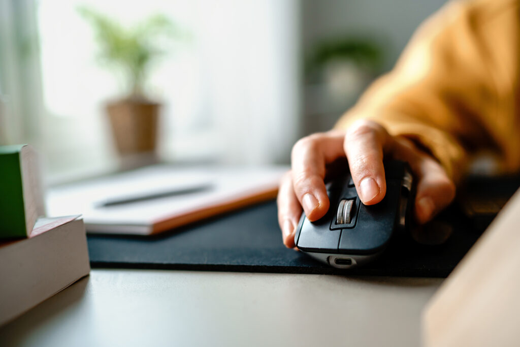 a webmaster working diligently on creating different google ad formats for clients