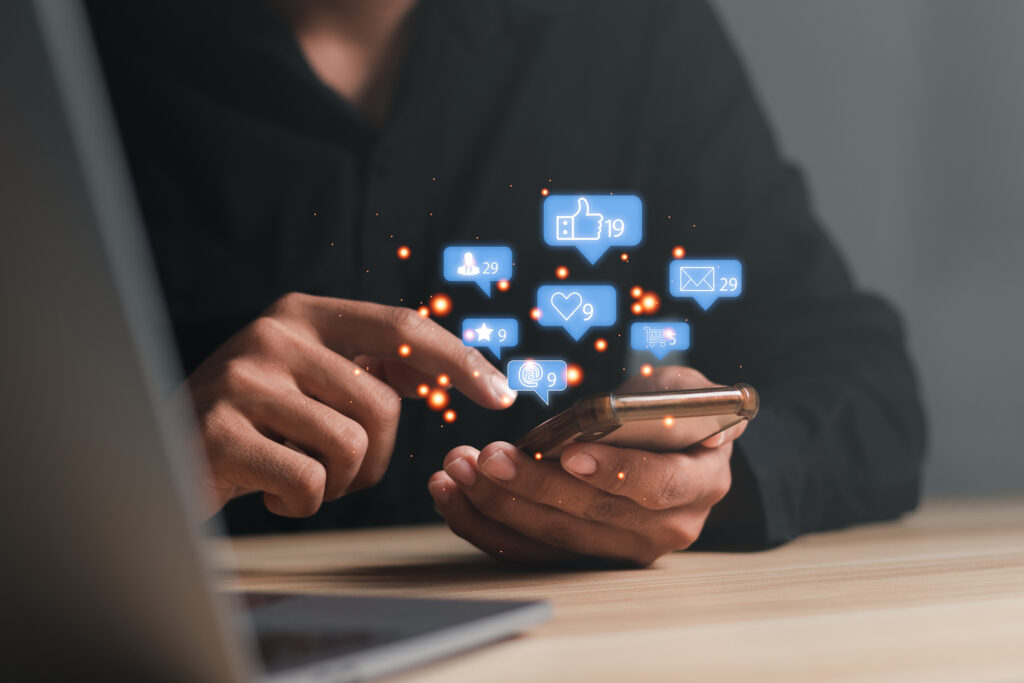 a marker using social media for e-commerce