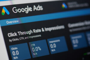 a close up of google ads advanced conversions dashboard